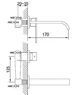 Kohlman Nexen Bateria umywalkowa podtynkowa chrom QW180U