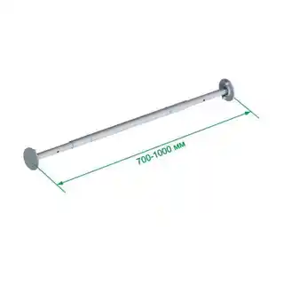 Kometa drążek do podciągania rozporowy 70 - 100 cm srebrny