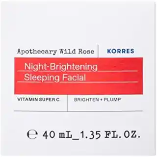 Korres Apothecary Wild Rose rozjaśniający krem na noc 40ml olejek z dzikiej róży