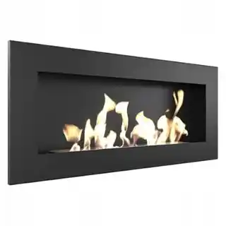 Kratki Biokominek wiszący DELTA SLIM czarny certyfikat