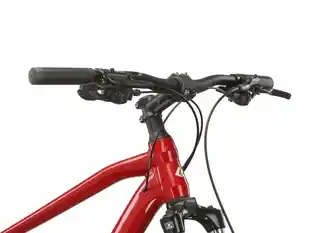 Kross Hexagon 4.0 29 rower górski męski czerwono srebrny 17, ramy aluminium, amortyzator przedni Suntour, przerzutki Shimano Acera