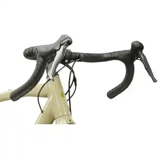 Kross Esker 1.0 rower gravel męski 28 cali beżowo-złoty, aluminiowa rama, hamulce tarczowe, przerzutki Shimano, amortyzowany widelec