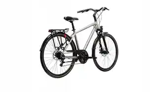 Kross Rower trekkingowy Trans 3.0 srebrny, rozmiar M, 28 cali, aluminiowa rama, hamulce V-brake, kolekcja 2023