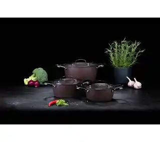 La Bonita Especial LB6ZGA002 Indukcja Aluminium 6 elementów Zestaw garnków