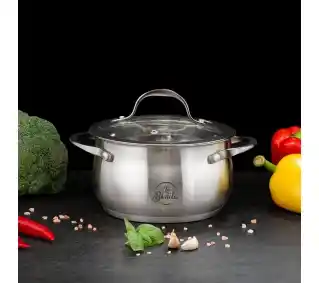 La Bonita LB8ZG004 ze stali nierdzewnej Clasico 8 elementów Zestaw garnków