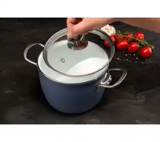 La Bonita Naturale LB8ZGE001 Indukcja Stal niskowęglowa 8 elementów Zestaw garnków