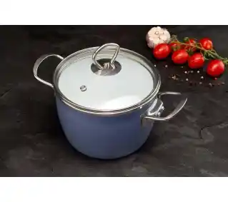 La Bonita Naturale LB8ZGE001 Indukcja Stal niskowęglowa 8 elementów Zestaw garnków