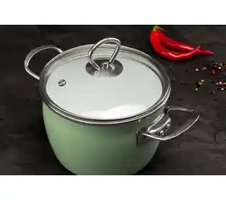 La Bonita Naturale LB8ZGE002 Indukcja Stal niskowęglowa 8 elementów Zestaw garnków