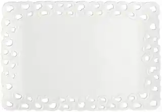 La Porcellana Bianca zdobiona taca do serwowania 31 cm, 22 cm, Valentino