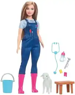 Lalka Barbie Kariera Weterynarka na Farmie HRG42