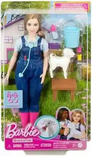 Lalka Barbie Kariera Weterynarka na Farmie HRG42