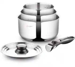 Lamart Kims LT1009 Indukcja Stal nierdzewna 5 elementów Zestaw garnków