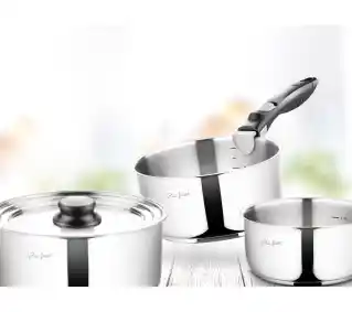 Lamart Kims LT1009 Indukcja Stal nierdzewna 5 elementów Zestaw garnków