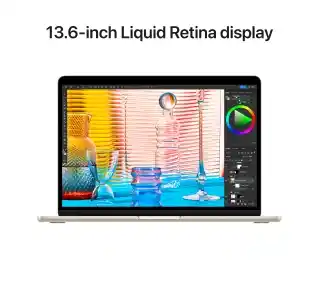 Laptop Apple MacBook Air 2024 13 6 Retina M2 16GB 256GB SSD macOS Księżycowa poświata