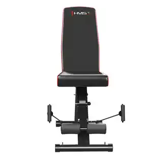 Lawka treningowa HMS L1217, regulowana, stalowa konstrukcja, czarna, do ćwiczeń siłowych i fitness