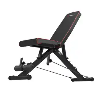 Lawka treningowa HMS L1217, regulowana, stalowa konstrukcja, czarna, do ćwiczeń siłowych i fitness