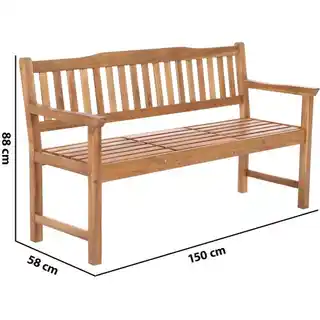 Ławka ogrodowa drewniana Akacja ze stolikiem Home Garden