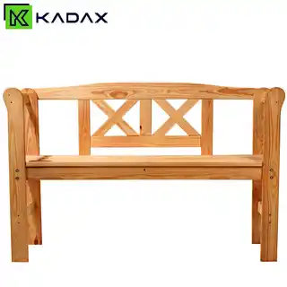 Ławka Ogrodowa Drewniana Z Oparciem 119 CM Ławeczka Taras Do Ogrodu Tik
