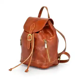 Leather Diamonds Plecak skórzany tmc 422m Camel