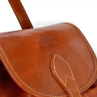 Leather Diamonds Plecak skórzany tmc 422m Camel
