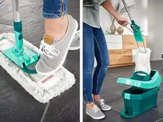 Leifheit Profi 55020 Mop płaski, mikrofibra, 40 cm, ergonomiczny uchwyt