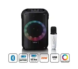 Lenco BTC-060BK 20W Karaoke LED Czarny Głośnik Bluetooth