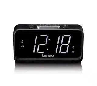 Lenco CR-28BK Radio FM Czarny Radiobudzik