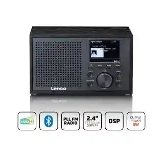 Lenco DAR-017BK Radio FM DAB+ Bluetooth Czarny Radioodbiornik
