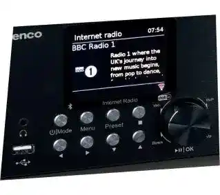 Lenco MC-250 24W Wi-Fi Bluetooth Radio FM, DAB plus , Internetowe Czarny Mikro i mini wieża