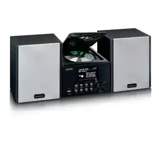 Lenco MC-250 24W Wi-Fi Bluetooth Radio FM, DAB plus , Internetowe Czarny Mikro i mini wieża
