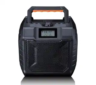 Lenco ODR-160GY Budowlane Radio FM, DAB+ 35W Czarny Radioodbiornik