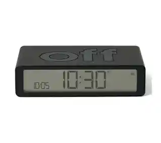 Lexon Flip Classic Black LR157N0 Czarny Budzik