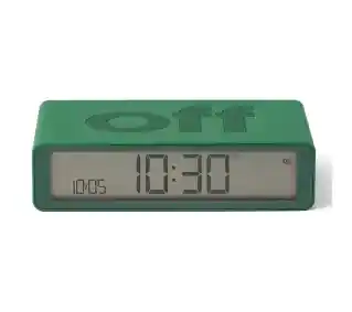 Lexon Flip Classic Green LR157V2 Zielony Budzik