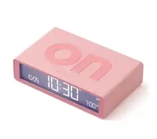 Lexon Flip Classic Pink LR157P4 Różowy Budzik