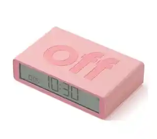 Lexon Flip Classic Pink LR157P4 Różowy Budzik