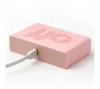 Lexon Flip Classic Pink LR157P4 Różowy Budzik