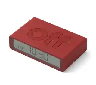 Lexon Flip Classic Red LR157R4 Czerwony Budzik
