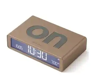 Lexon Flip Classic Soft Gold LR157D1 Złoty Budzik