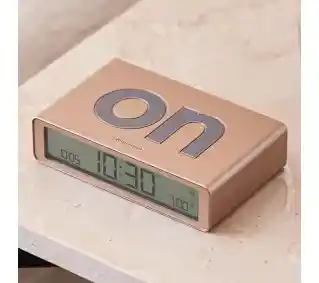 Lexon Flip Classic Soft Gold LR157D1 Złoty Budzik