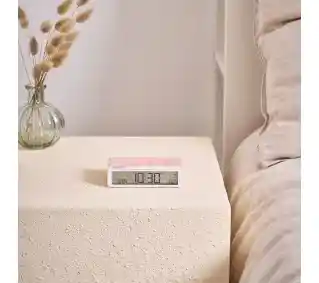 Lexon Flip Classic X Pantone Light Pink LR157PT-LP Jasnoróżowy Budzik