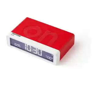 Lexon Flip Classic X Pantone Red LR157PT-R Czerwony Budzik