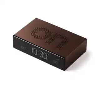 Lexon Flip Premium Bronze LR152BZ Brązowy Budzik