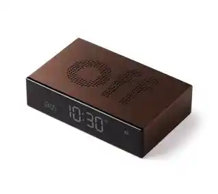 Lexon Flip Premium Bronze LR152BZ Brązowy Budzik