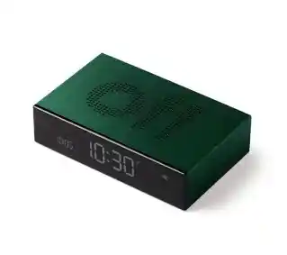 Lexon Flip Premium Dark Green LR152DG1 Ciemnozielony Budzik