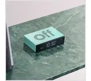Lexon Flip Premium Mint LR152M1 Mętowy Budzik