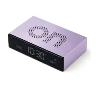 Lexon Flip Premium Purple LR152LL Fioletowy Budzik