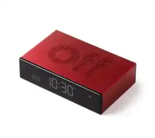 Lexon Flip Premium Red LR152R Czerwony Budzik