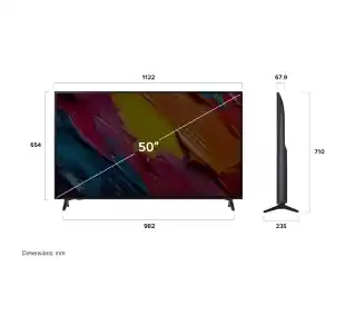 LG 50QNED70A6A 50 QNED AI 4K webOS DVB-T2 Telewizor LED