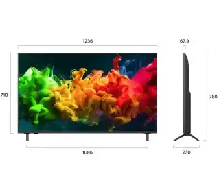 LG 55QNED80B6B 55 QNED evo AI Mini LED 4K webOS DVB-T2 Telewizor LED