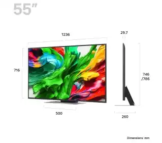 LG 55QNED86A6A 55 QNED evo AI miniLED 4K 120Hz webOS Dolby Vision HDMI 2.1 DVB-T2 Telewizor LED